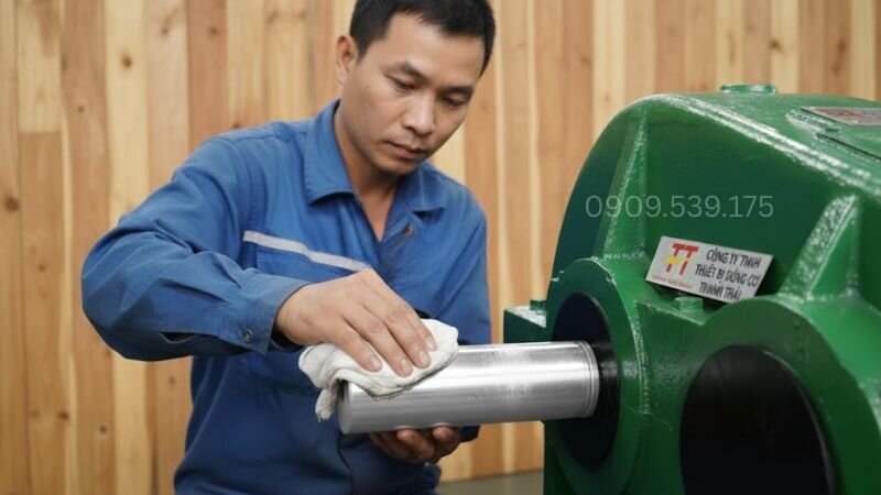 Kiểm tra và vệ sinh trục ZQ.