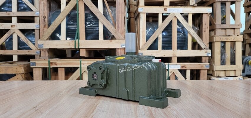 Thiết kế tổng quan về hộp giảm tốc trục vít WPO 70