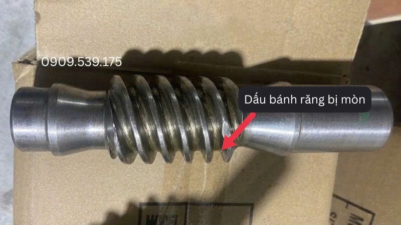 Hậu quả khi để bánh răng bị mòn quá giới hạn